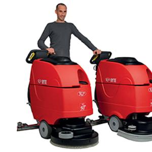 Used RCM RCM Byte Compact Battery Scrubber/Drier Walk Behind Floor Vacuum Scrubber